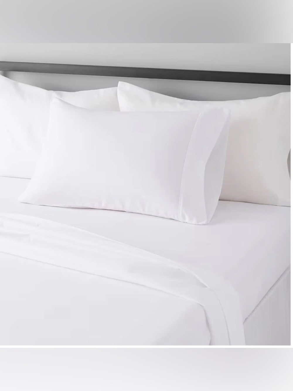 NWT 3 Piece White Twin Sheet Set